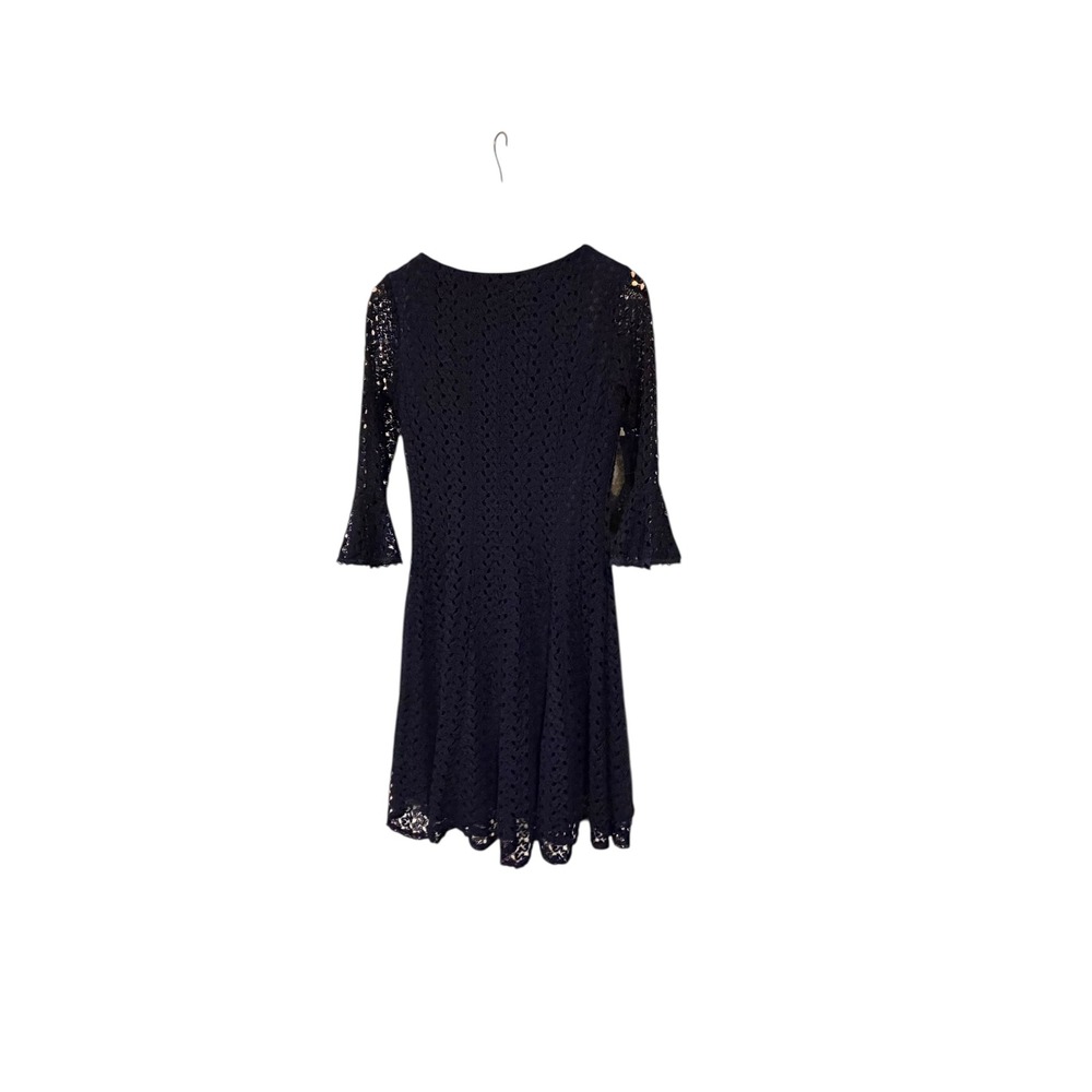 Rabbit Rabbit Rabbit Designs Boho Chic Lace Bell Sleeve Fit Flare Midi Dress 8 - Picture 4 of 4